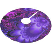Blume Fraktal Tree Skirt Polyester Weihnachtsbaumdecke (Schrägansicht)