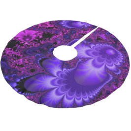 Blume Fraktal Tree Skirt Polyester Weihnachtsbaumdecke