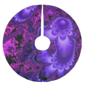 Blume Fraktal Tree Skirt Polyester Weihnachtsbaumdecke (Vorderseite)