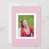 Blume Frame 50. Geburtstag Foto Party Einladung (Rückseite)