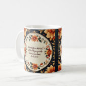 Blume Frame Anpassbare Verse Kaffeetasse (Vorderseite Links)