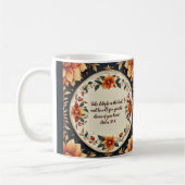 Blume Frame Anpassbare Verse Kaffeetasse (Links)