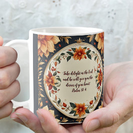 Blume Frame Anpassbare Verse Kaffeetasse