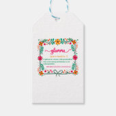 Blume Frame Glamma Oma Großmutter Definition Geschenkanhänger (Vorderseite)