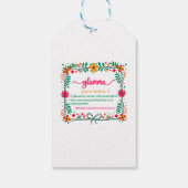 Blume Frame Glamma Oma Großmutter Definition Geschenkanhänger (Rückseite)