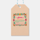 Blume Frame Glamma Oma Großmutter Definition Geschenkanhänger (Vorderseite)