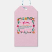 Blume Frame Glamma Oma Großmutter Definition Geschenkanhänger (Vorderseite)