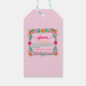 Blume Frame Glamma Oma Großmutter Definition Geschenkanhänger (Rückseite)