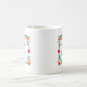 Blume Frame Glamma Oma Großmutter Definition Kaffeetasse (Mittel)