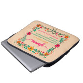 Blume Frame Glamma Oma Großmutter Definition Laptopschutzhülle (Vorne Knopf)