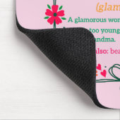 Blume Frame Glamma Oma Großmutter Definition Mousepad (Ecke)