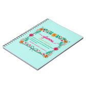 Blume Frame Glamma Oma Großmutter Definition Notizblock (Linke Seite)