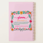 Blume Frame Glamma Oma Großmutter Definition Planer (Rückseite)