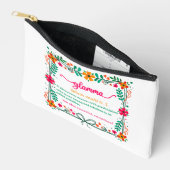 Blume Frame Glamma Oma Großmutter Definition Zubehörtasche (Offen)