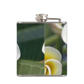 Blume Frangipani Flachmann (Rückseite)