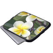 Blume Frangipani Laptopschutzhülle (Vorne Knopf)