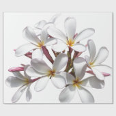 Blume Frangipani (Plumeria) Geschenkpapier (Flach)