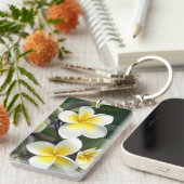 Blume Frangipani Schlüsselanhänger (Vorderseite rechts)