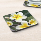 Blume Frangipani Untersetzer (Linke Seite)
