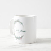 Blume, Frauenname, Halbmond Kaffeetasse (Vorderseite Links)