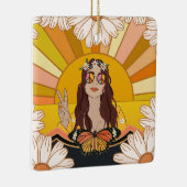 Blume Frieden Keramikornament (Rechts)