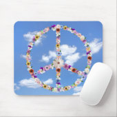 Blume Friedenszeichen auf dem Himmel Mousepad (Mit Mouse)