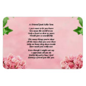 Blume Friend Gedicht Magnet (Horizontal)