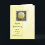 Blume Friends und ihr Geburtstag Karte<br><div class="desc">Glückliche Hochzeitskarte für Freundin und ihren Ehemann mit hübschen gelben Tulpen und herzlichen Vers.</div>