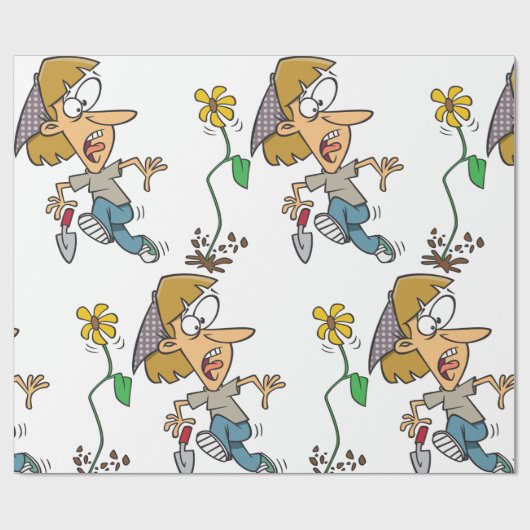 Blume Fright Geschenkpapier (Flach)