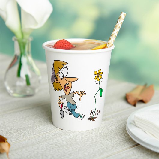 Blume Fright Pappbecher