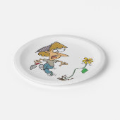 Blume Fright Pappteller (Schrägansicht)