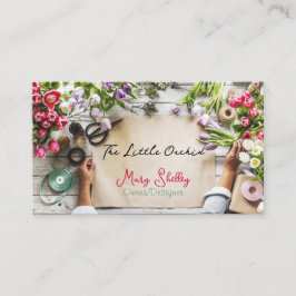 Blume frisch schneiden Blumendesigner Visitenkarte