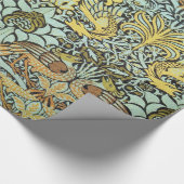 BLUME, FRISCHE UND DRACHEN GESCHENKPAPIER (Ecke)