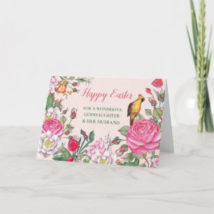 Blume Frohes Osterkind und ihr Ehemann Feiertagskarte