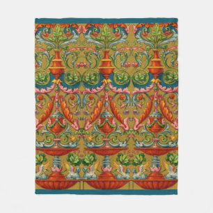 Blume-Fronds aus dem 16. Jahrhundert Fleecedecke