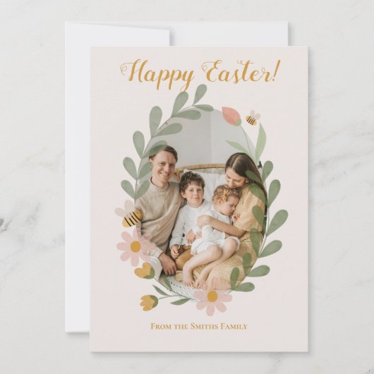 Blume Frühjahr Ostern Feiertagskarte (Vorderseite)