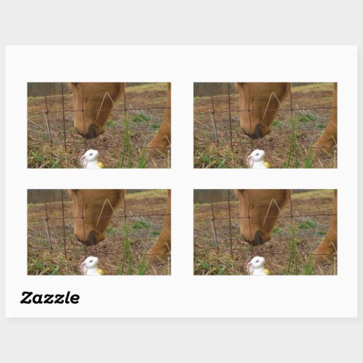 Blume Frühjahr Rechteckiger Aufkleber (Blatt)