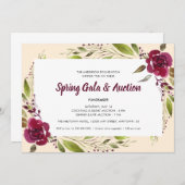 Blume Frühjahrsgala & Auktion Einladung (Vorne/Hinten)