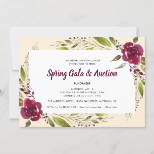 Blume Frühjahrsgala & Auktion Einladung