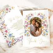 Blume Frühjahrsgarten Hochzeiten Foto Dankeskarte