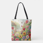 Blume Frühjahrsgarten Tasche (Rückseite)