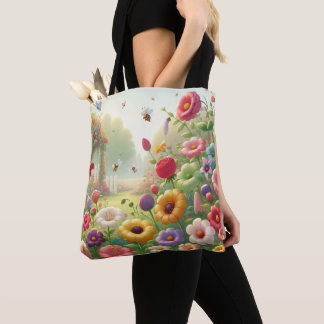 Blume Frühjahrsgarten Tasche