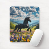 Blume/Frühjahrspferd/Hengst Mousepad (Mit Mouse)