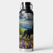 Blume/Frühjahrspferd/Hengst Trinkflasche (Vorderseite)