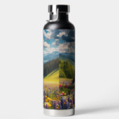 Blume/Frühjahrspferd/Hengst Trinkflasche (Rechts)