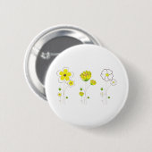Blume Frühjahrswoche Pflanze Button (Vorne & Hinten)
