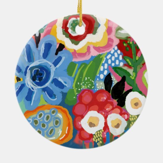 Blume Fun Acryl Keramik Ornament (Hinten)