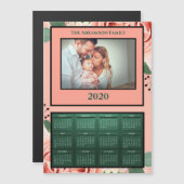 Blume für 2020 Jahre - Kalenderzeitschrift Magnetkarte (Vorne/Hinten)