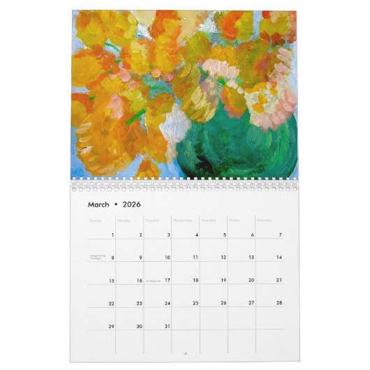 Blume für 2024 kalender (Mär 2026)
