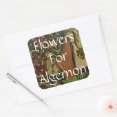 Blume für Algernon HYBRID Quadratischer Aufkleber (Umschlag)